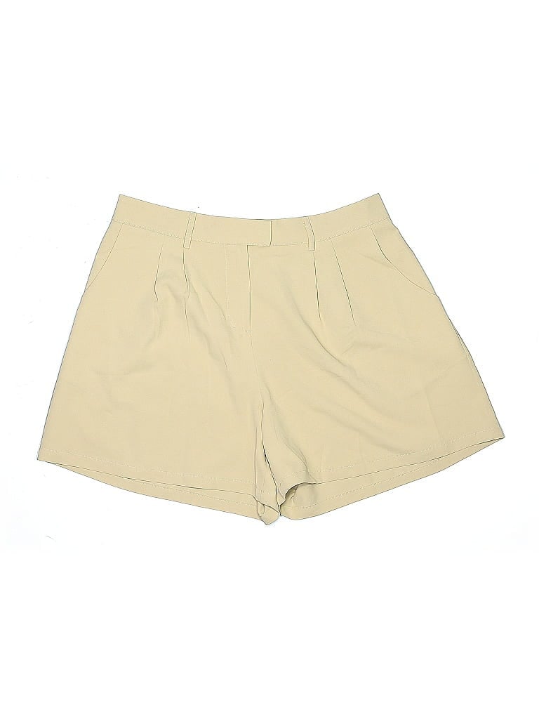 Pre-owned Unbranded Khaki Shorts In White