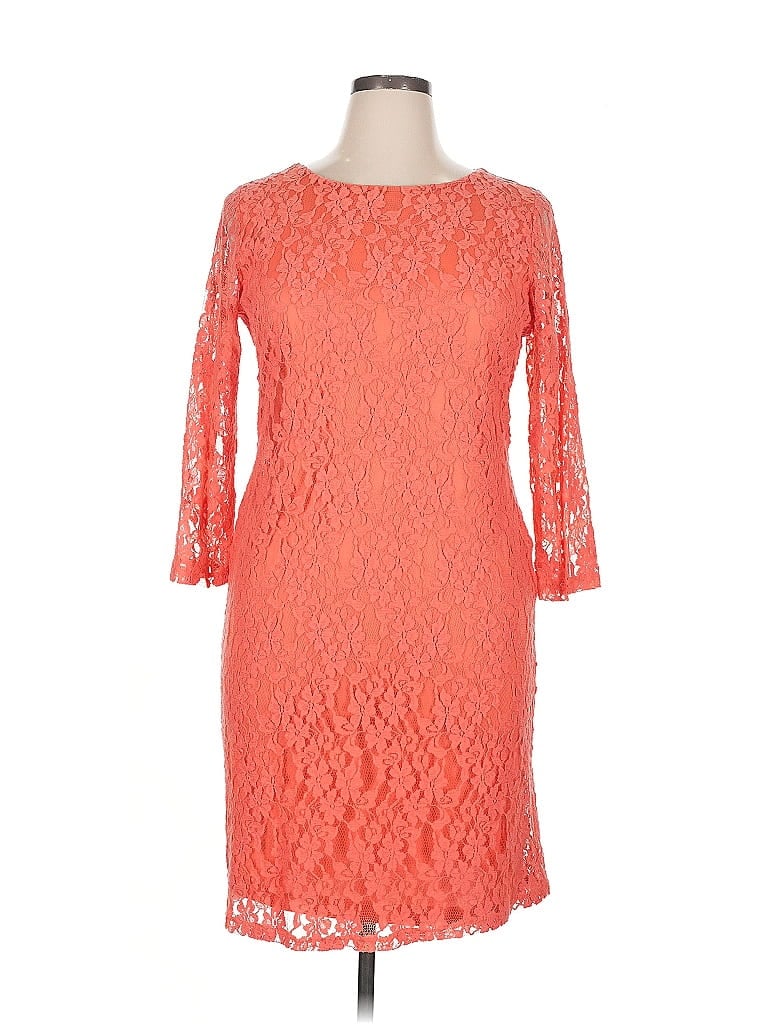 Pre-owned Neiman Marcus Cocktail Dress In Orange