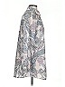 Chico's 100% Cotton Paisley Gray Silver 3/4 Sleeve Blouse Size Sm (0) - photo 4