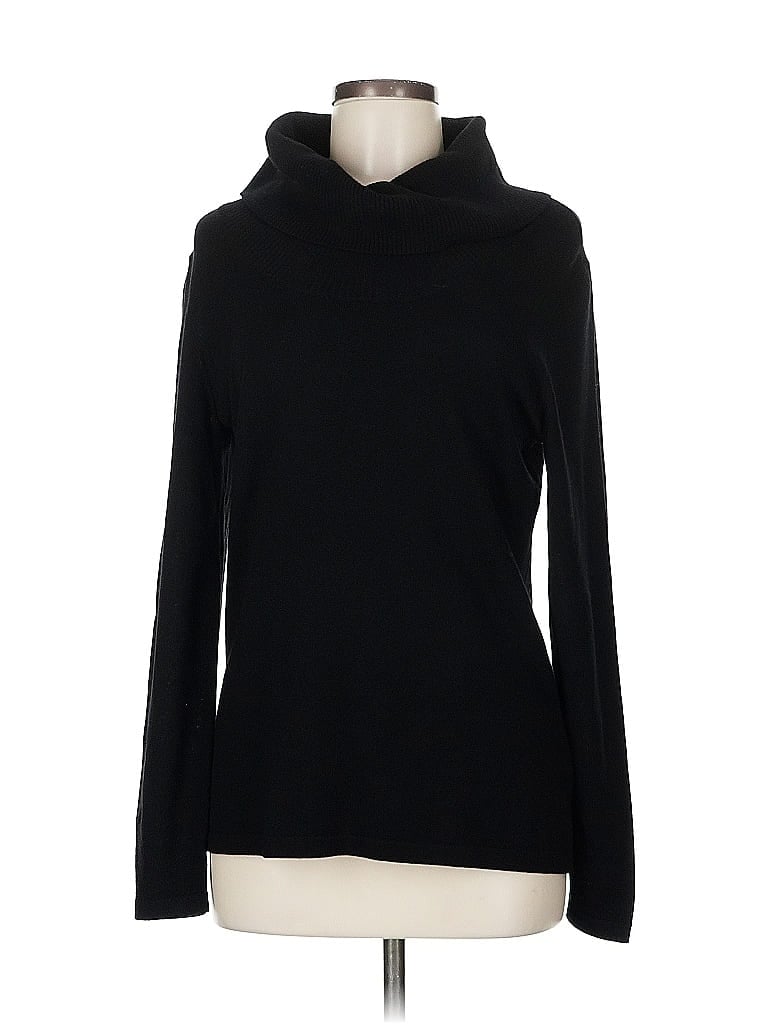 Pre-owned Kate Hill Turtleneck Sweater In Black