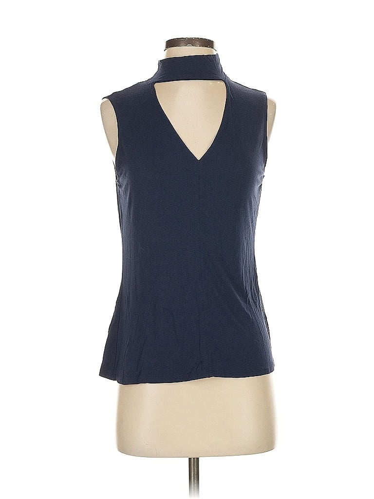 Pre-owned Max Studio Sleeveless Blouse In Blue