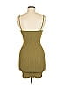 Isalis Solid Tan Green Cocktail Dress Size M - photo 2