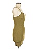 Isalis Solid Tan Green Cocktail Dress Size M - photo 4