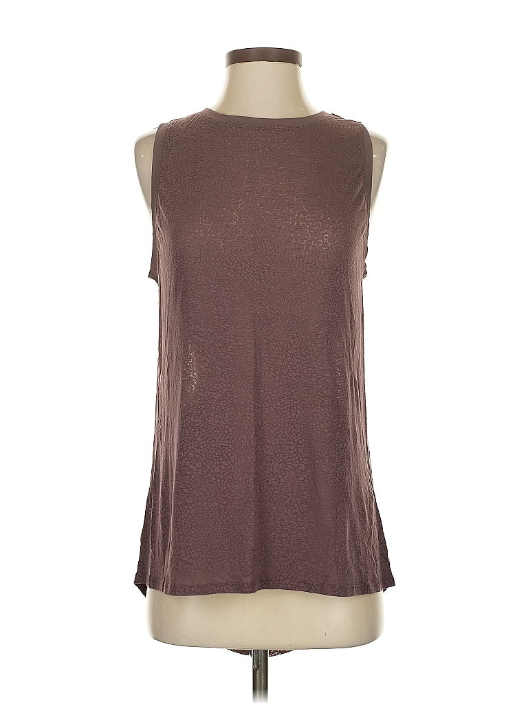 Pre-owned Lululemon Athletica Sleeveless T-shirt In Brown