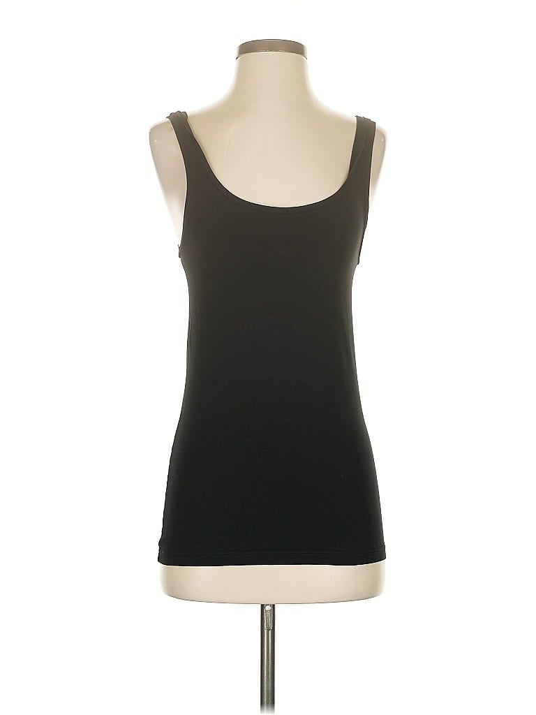Pre-owned Theory Tank Top Black Strapless Neckline Tops