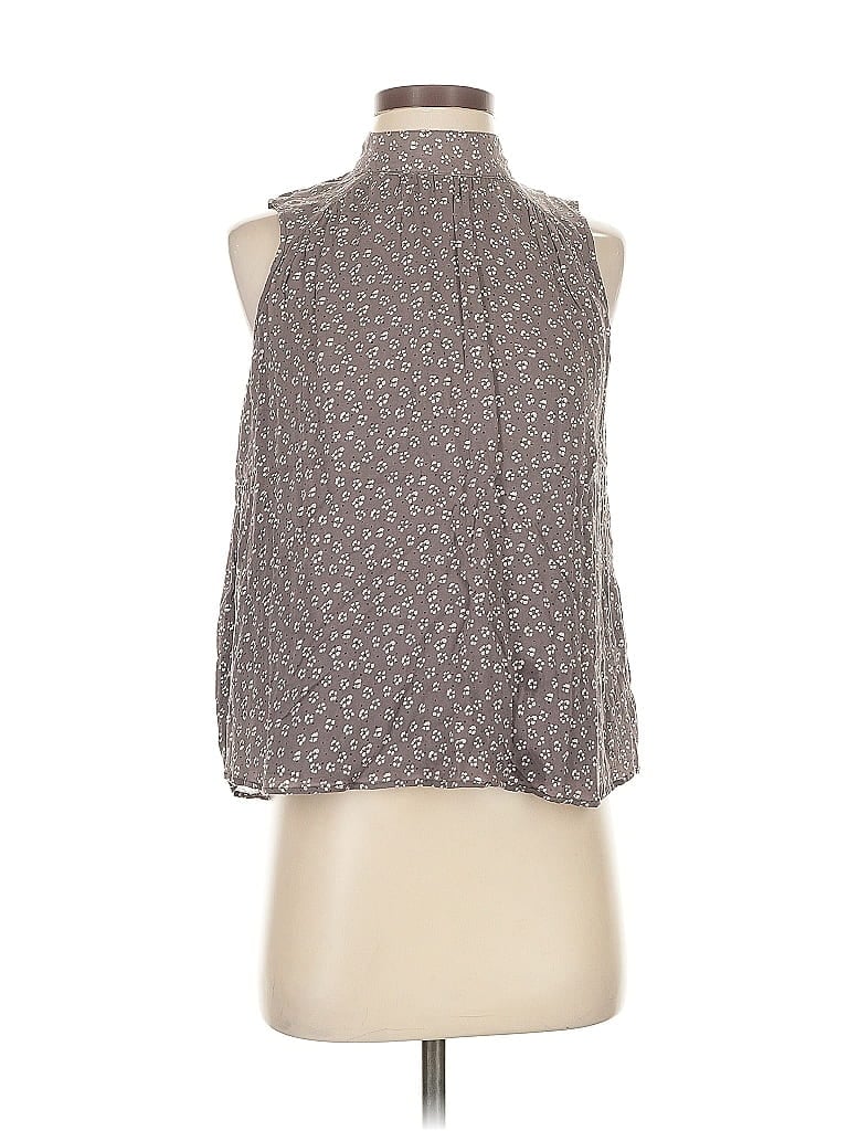 CLOTH & STONE X ANTHROPOLOGIE Pre-owned Sleeveless Blouse In Gray