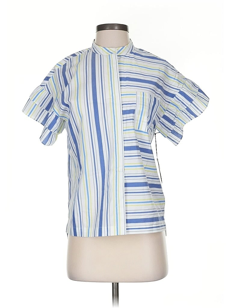 Halogen Short Sleeve Blouse In Multi