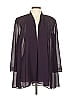 Coldwater Creek 100% Polyester Purple Kimono Size 12 (petite) - photo 1