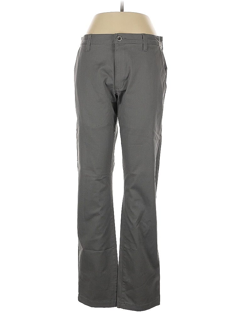 Pre-owned Rvca Casual Pants In Gray