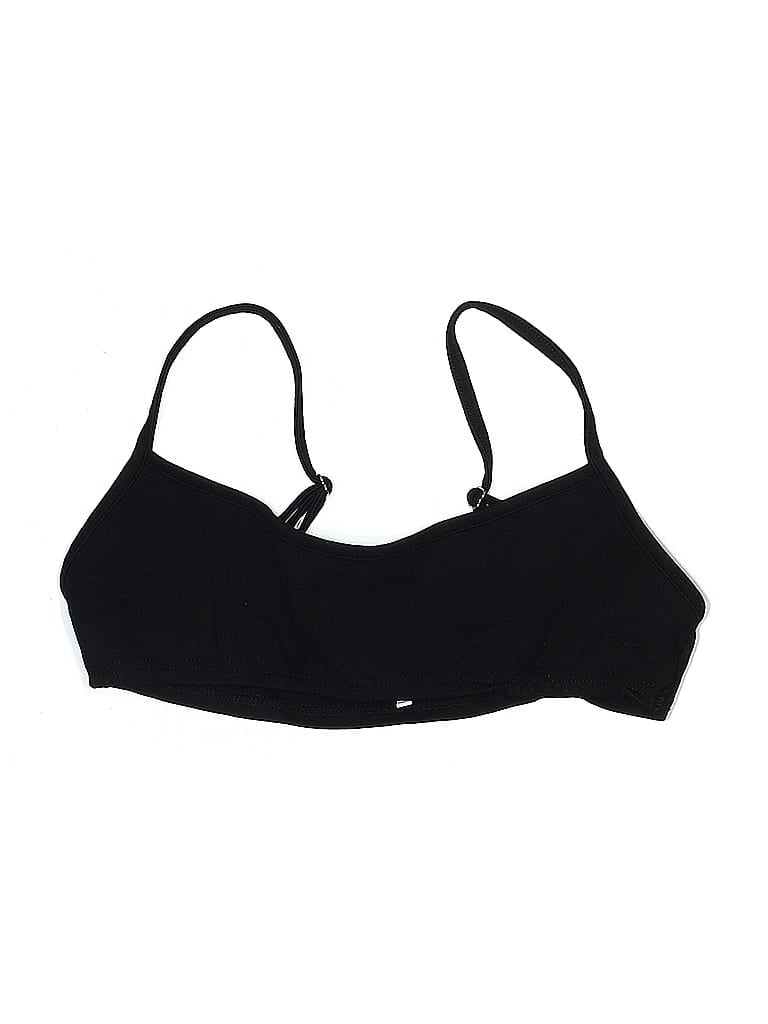 Pre-owned Danielle Bernstein Swimsuit Top Black Swimwear