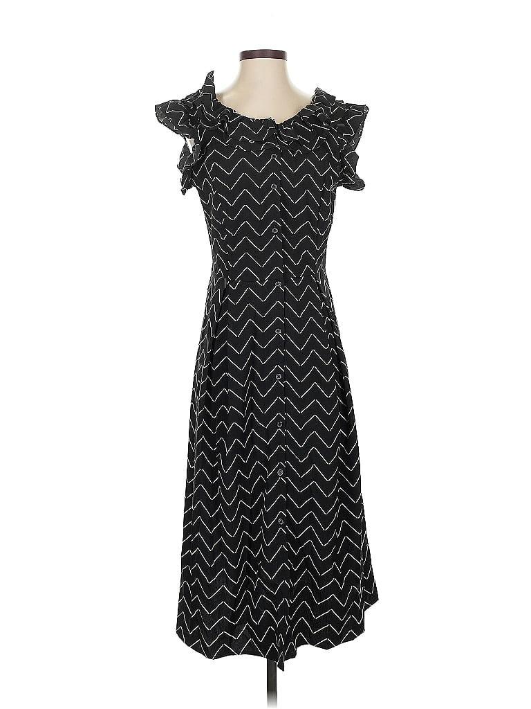 Pre-owned Who What Wear Casual Dress In Black