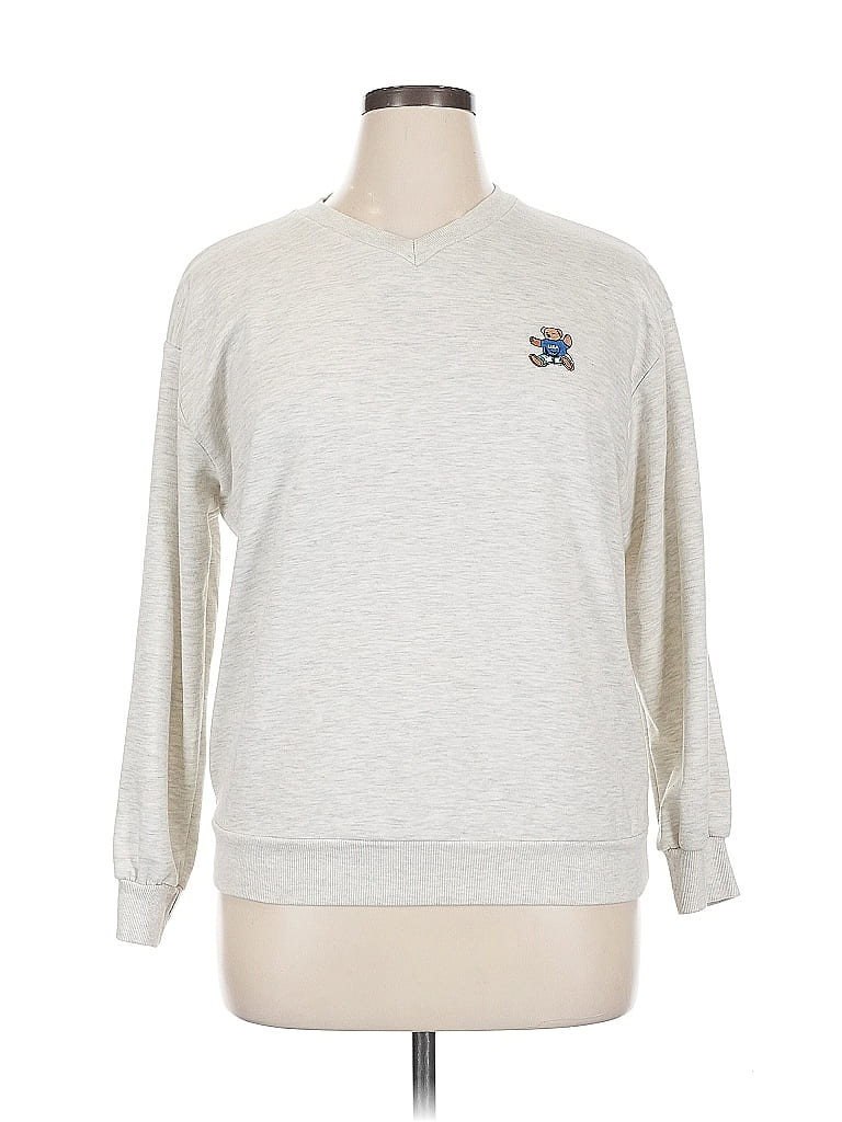 Pre-owned Assorted Brands Sweatshirt In White