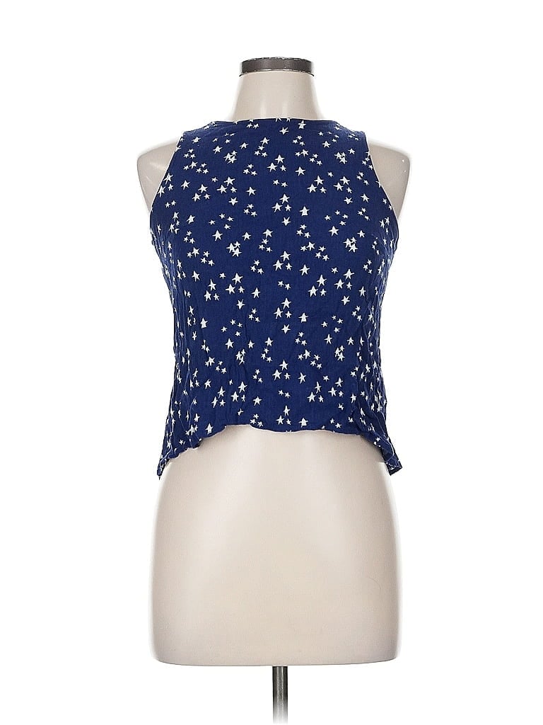 Pre-owned Divided By H&m Sleeveless Blouse In Blue