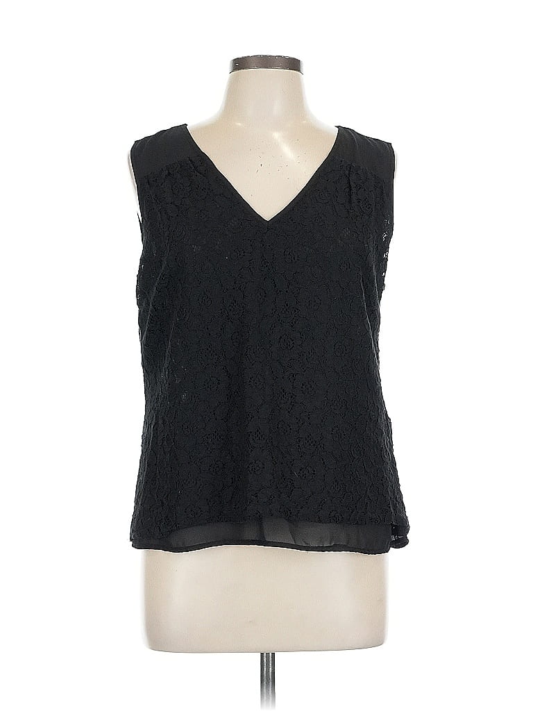 Pre-owned Laundry By Shelli Segal Sleeveless Blouse In Black