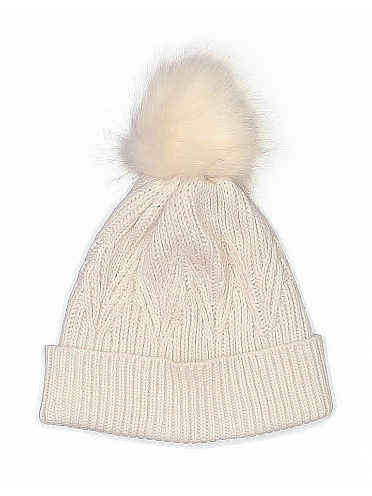 Pre-owned Unbranded Beanie Hat In White