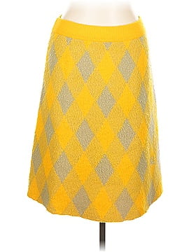 ミニスカート BURBERRY Women Mini Skirts 8077198PEAR YELLOW Burberry Yellow Check Wool Mini Skirt — Check It Vintage