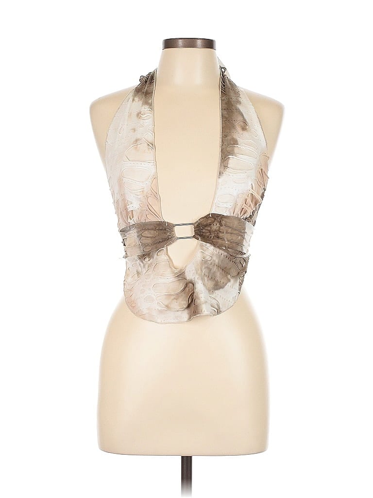 Pre-owned Shein Tank Top Brown Halter Neckline Tops