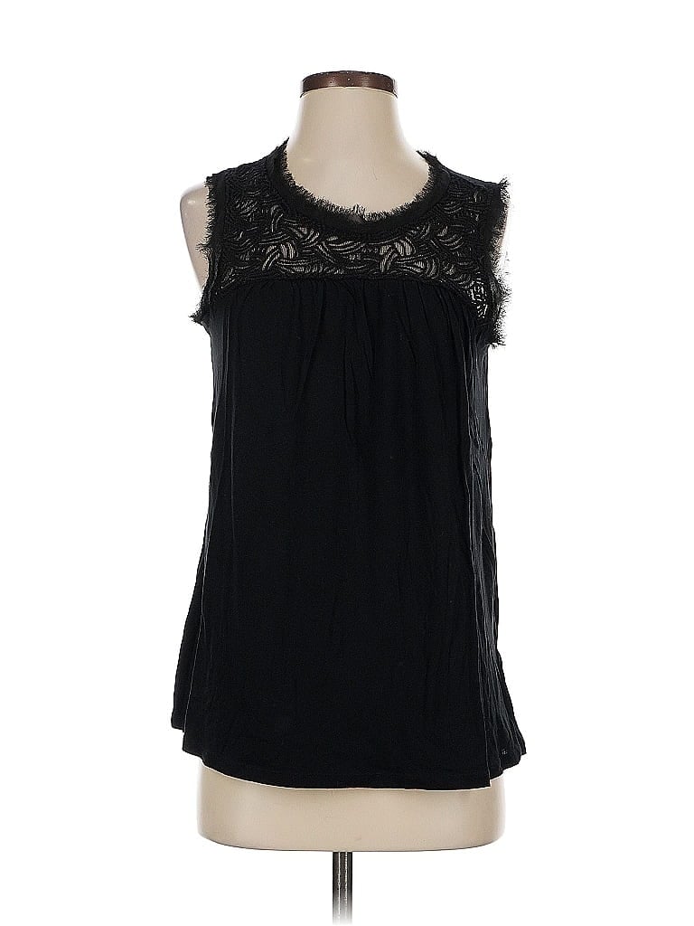 Pre-owned Gap Sleeveless Blouse In Black