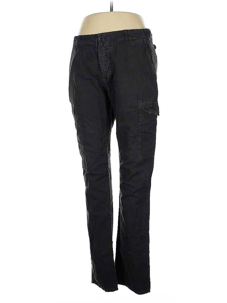 Pre-owned James Perse Linen Pants In Black