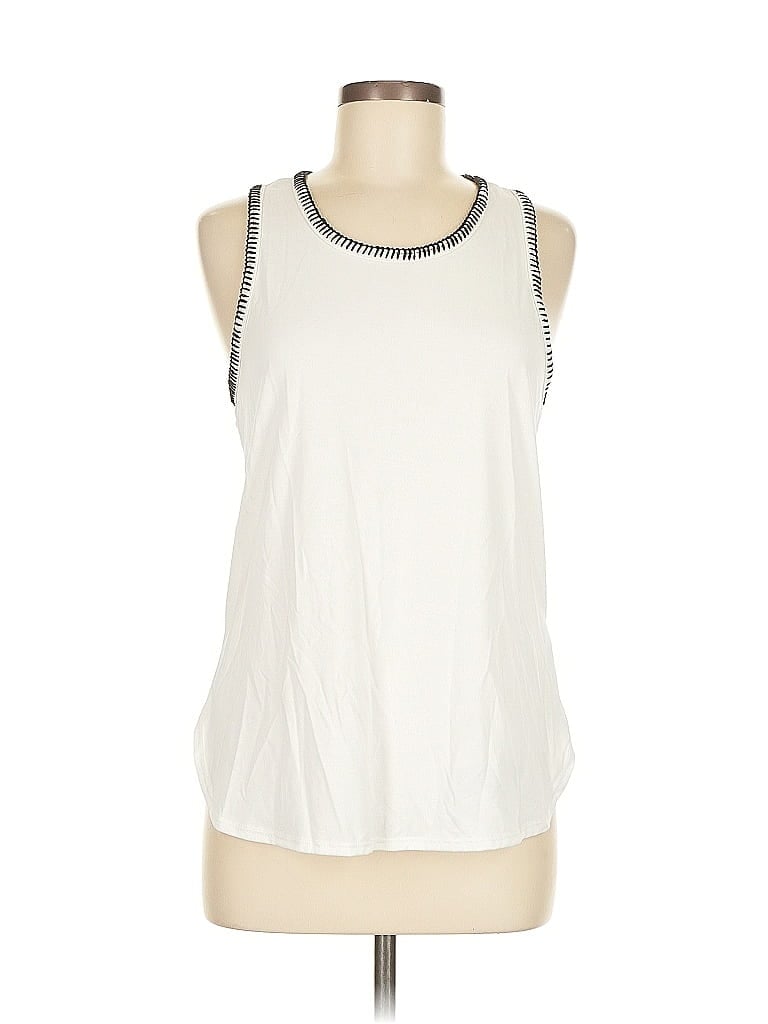 Pre-owned Design Lab Lord & Taylor Sleeveless Blouse In White