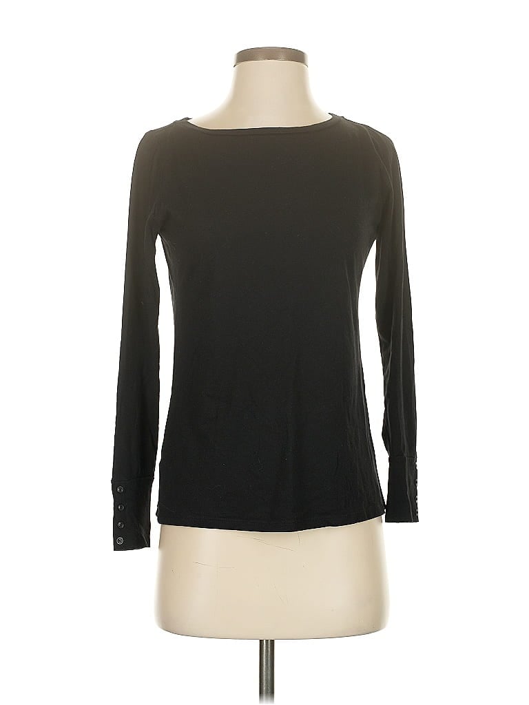 Pre-owned Ann Taylor Loft Long Sleeve T-shirt In Black