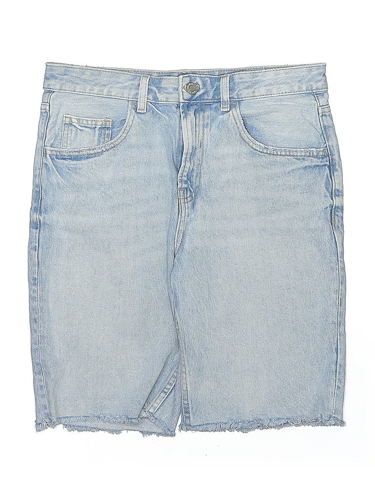 Pre-owned Mng Denim Shorts In Blue