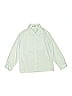 YuanLu Solid Green White Long Sleeve Button-Down Shirt Size 4 - photo 1