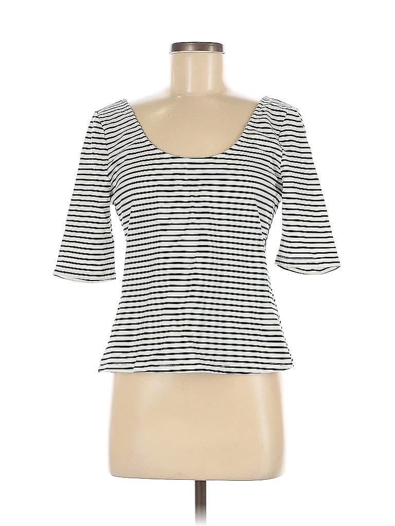 SUNDAY IN BROOKLYN Pre-owned 3/4 Sleeve Top White Sweetheart Neckline Tops