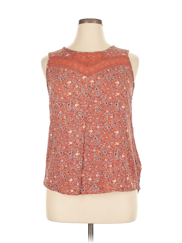 Pre-owned Mason & Belle Sleeveless Blouse In Orange