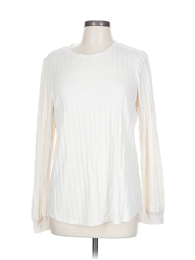 Pre-owned St. John's Bay Pullover Sweater In White