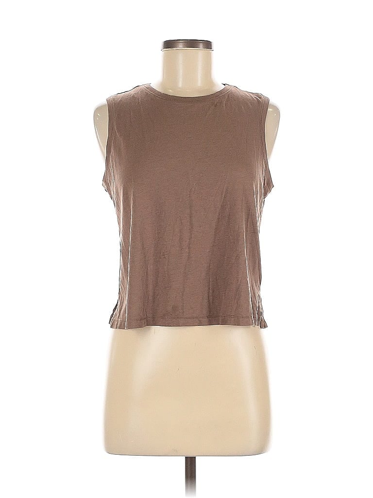 Pre-owned Rachel Zoe Tjx Sleeveless T-shirt In Brown