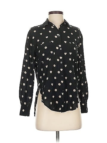 Madewell Long Sleeve Silk Top (view 1)
