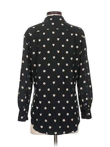 Madewell Long Sleeve Silk Top (view 2)