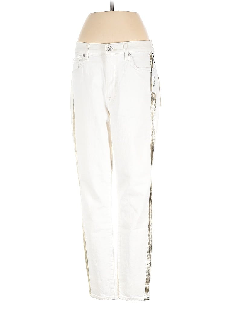 Pre-owned 7 For All Mankind Casual Pants In White