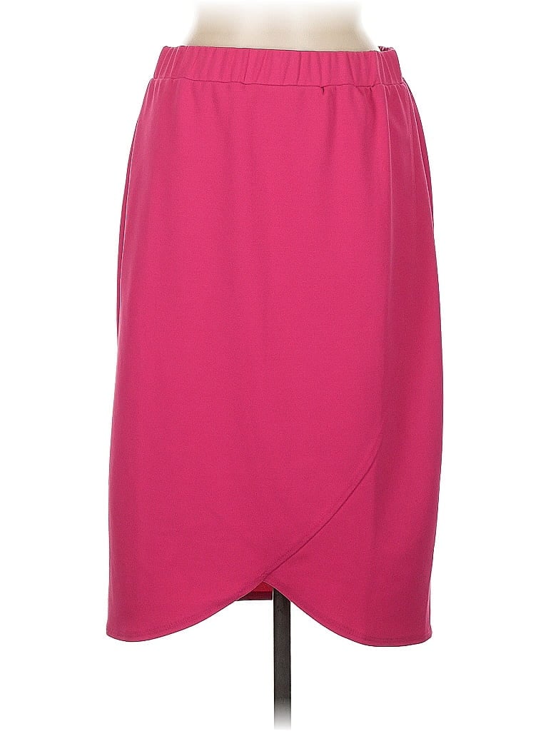 Click to view more detailed imagery on our partner's website Pre-owned Slinky Brand Formal Skirt In Pink