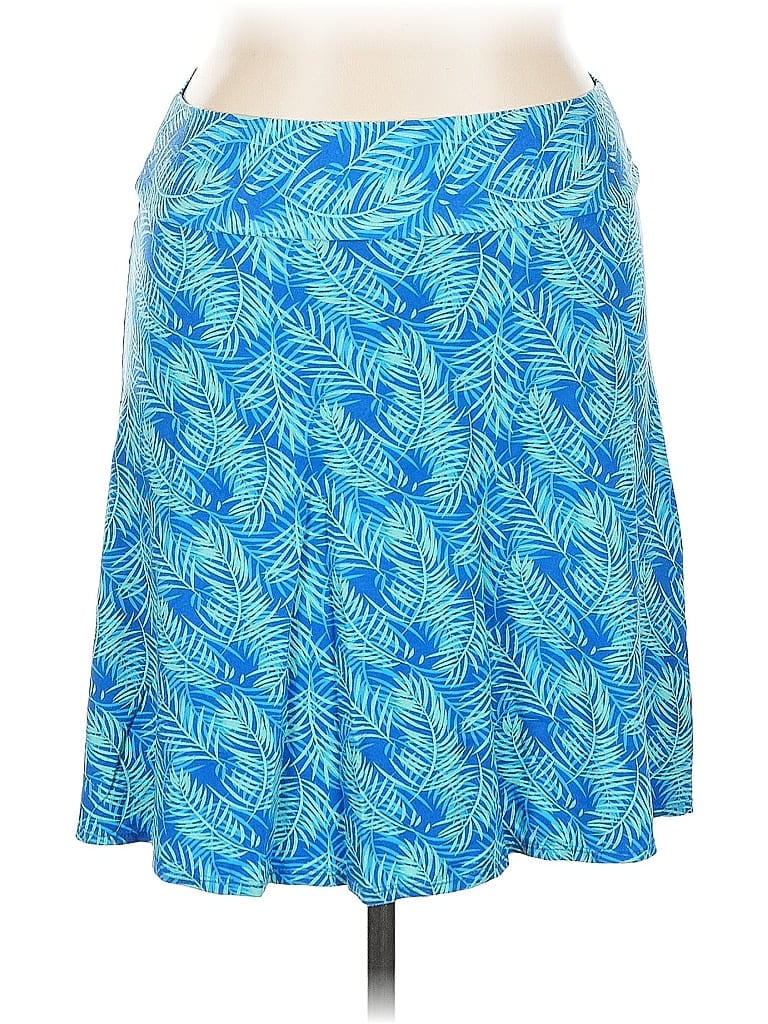 Pre-owned Zen Knits Casual Skirt In Blue