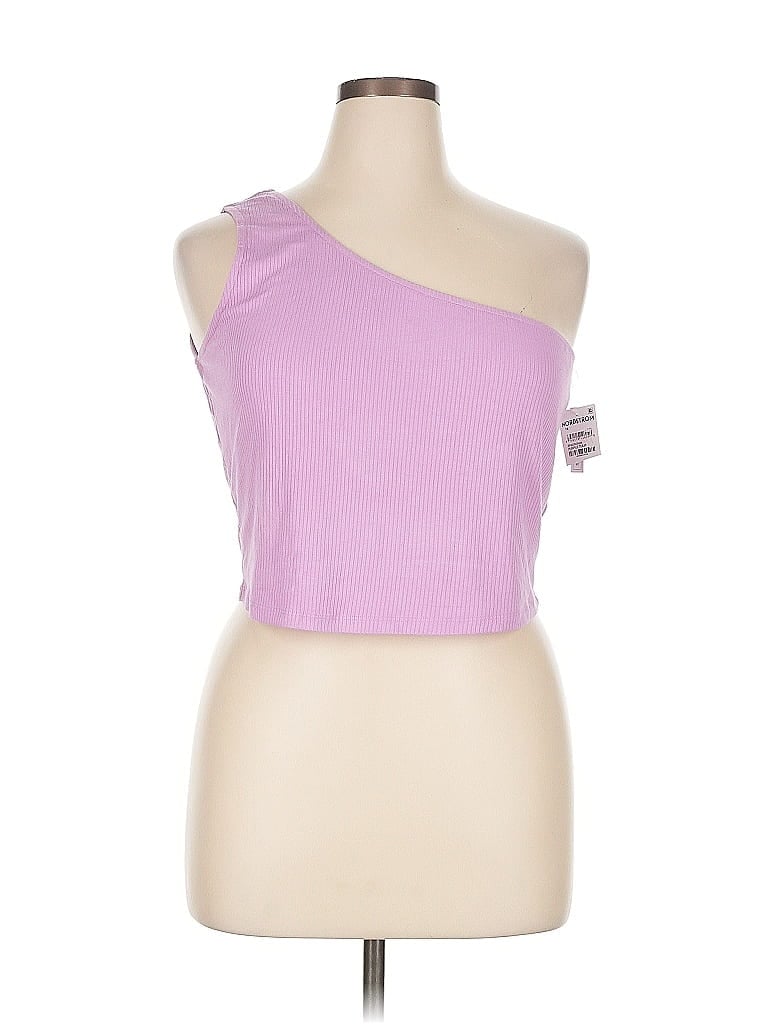Pre-owned Bp. Tank Top Pink One Shoulder Neckline Tops