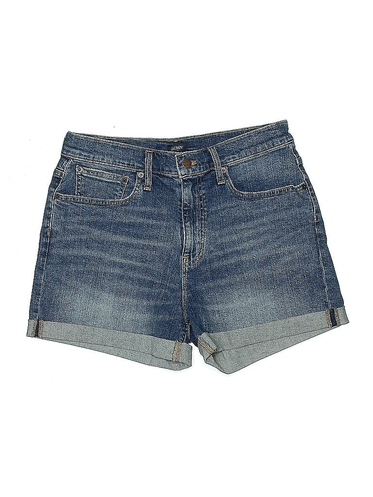 Pre-owned J.crew Factory Store Denim Shorts In Blue