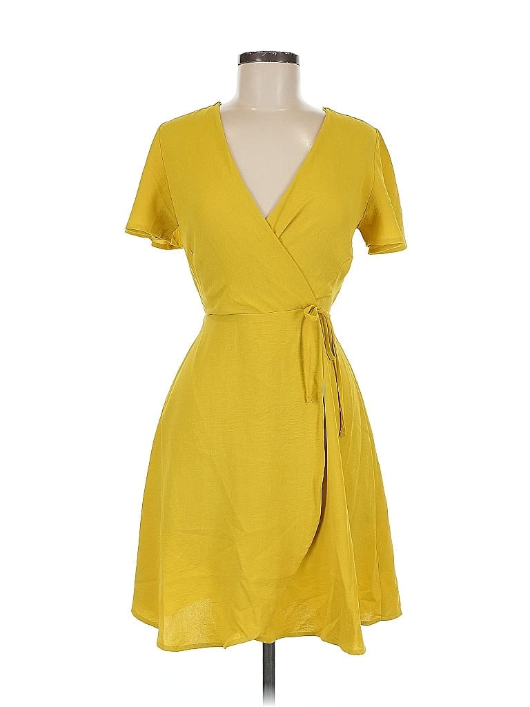 MONTEAU Pre-owned Casual Dress In Yellow