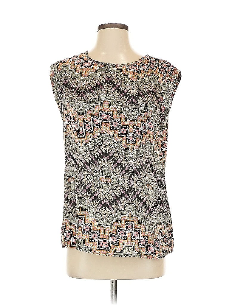 Pre-owned The Limited Sleeveless Blouse In Gray