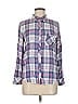 Rails 100% Rayon Plaid Blue Long Sleeve Button-Down Shirt Size M - photo 1