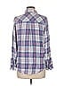 Rails 100% Rayon Plaid Blue Long Sleeve Button-Down Shirt Size M - photo 2
