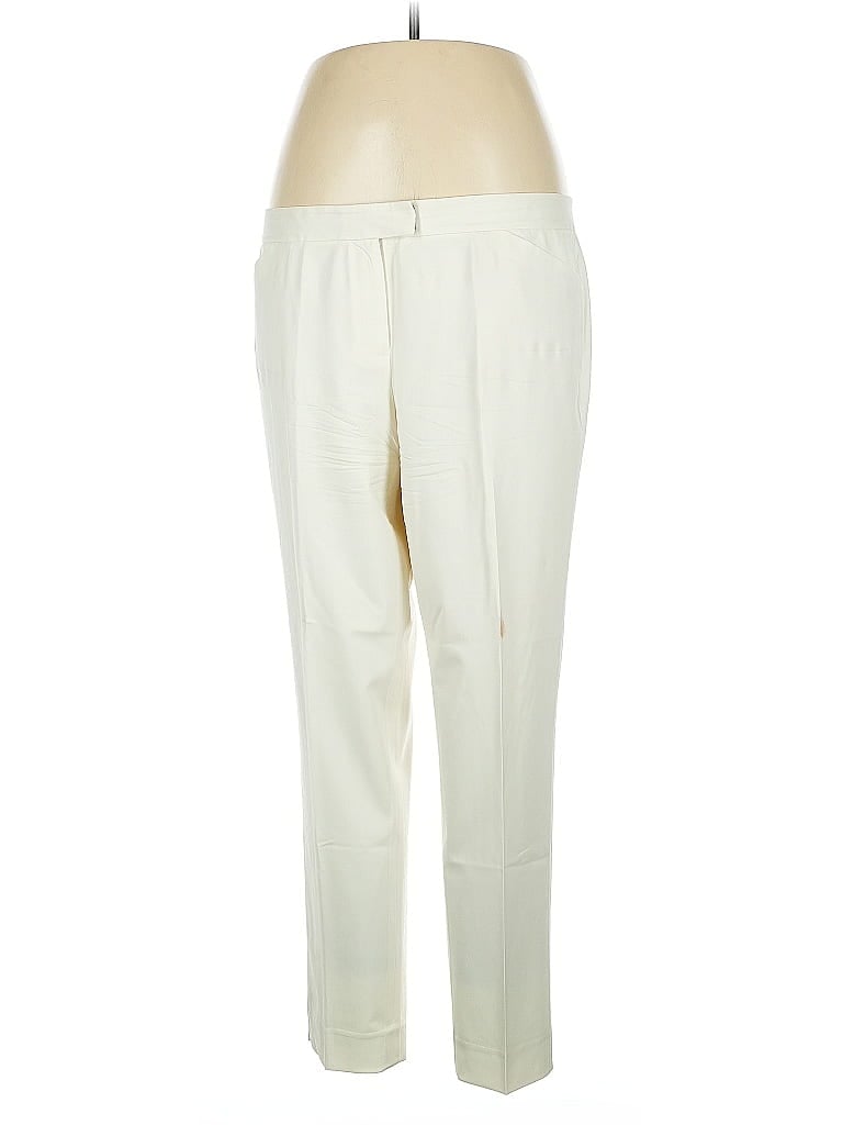 Pre-owned Lafayette 148 Wool Pants In White