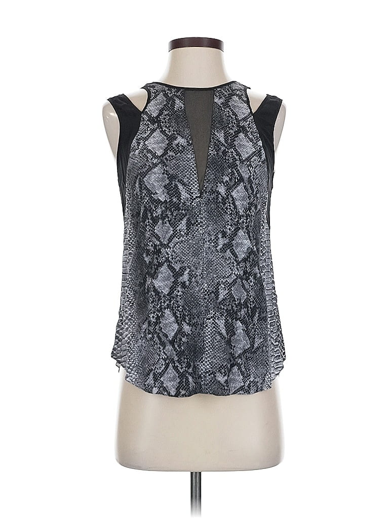 Pre-owned Rebecca Taylor Sleeveless Blouse In Gray