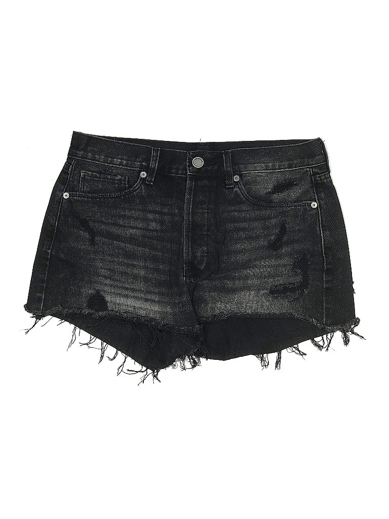 Pre-owned Blanknyc Blank Nyc Denim Shorts In Black