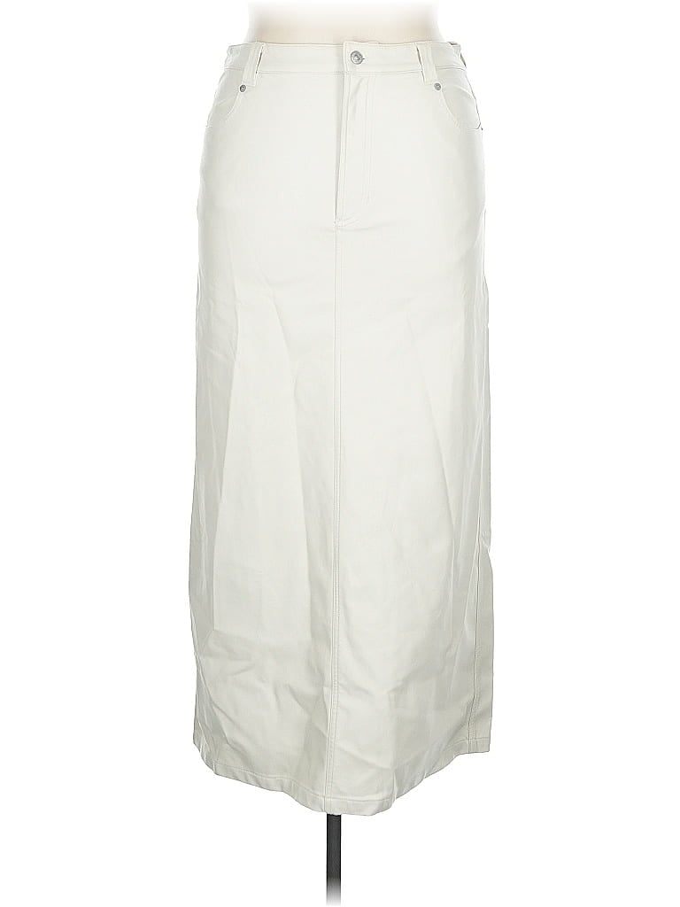 Pre-owned Free People Formal Skirt In White