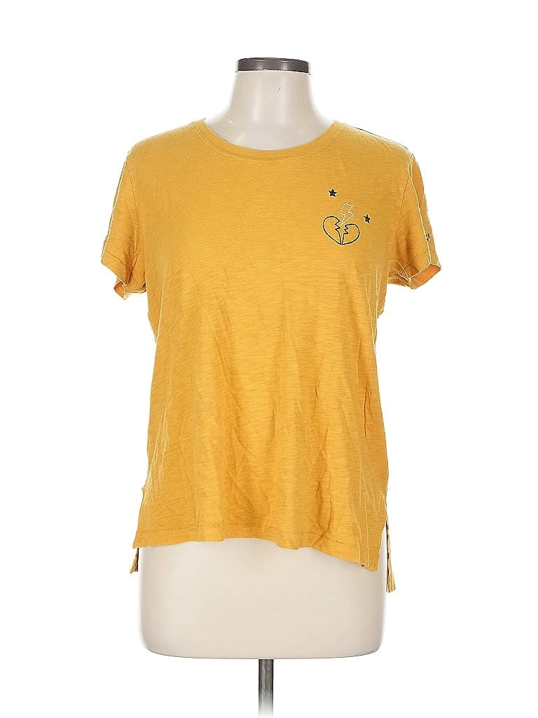 Click to view more detailed imagery on our partner's website Pre-owned Pj Salvage Short Sleeve T-shirt In Yellow