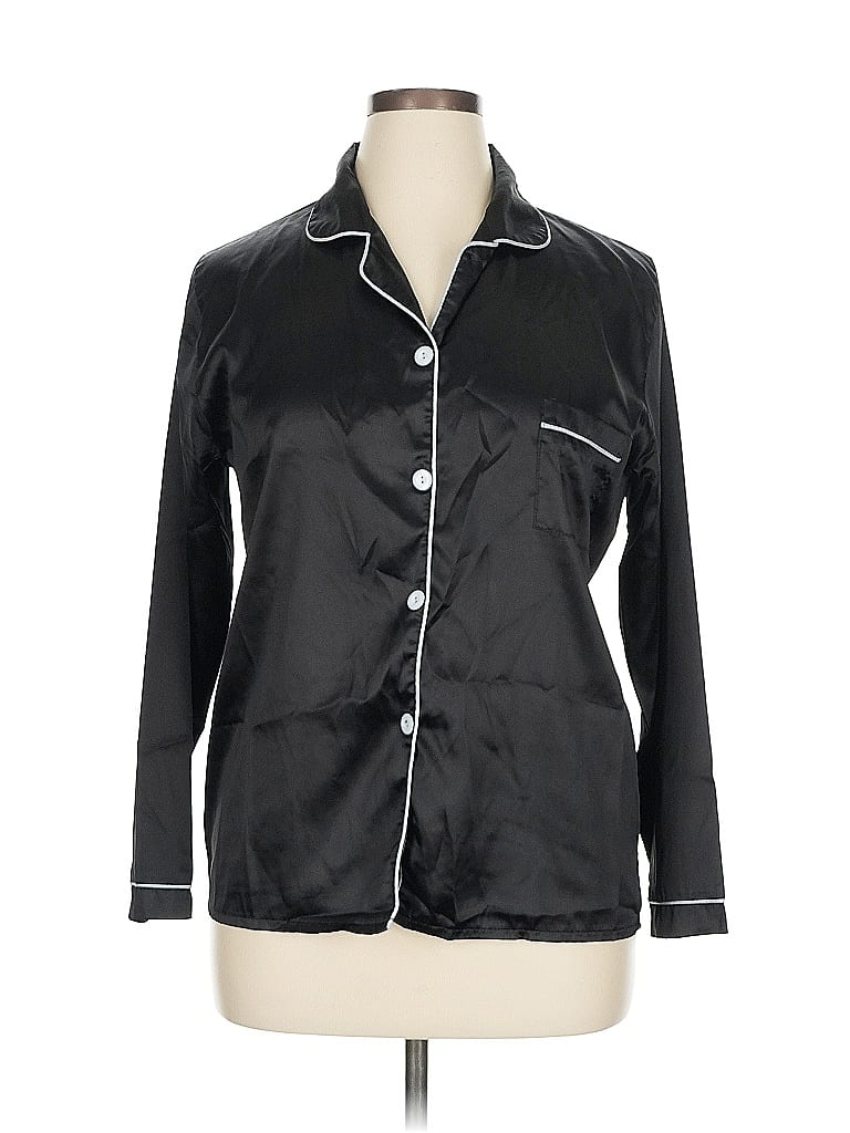 Pre-owned Unbranded Long Sleeve Blouse In Black