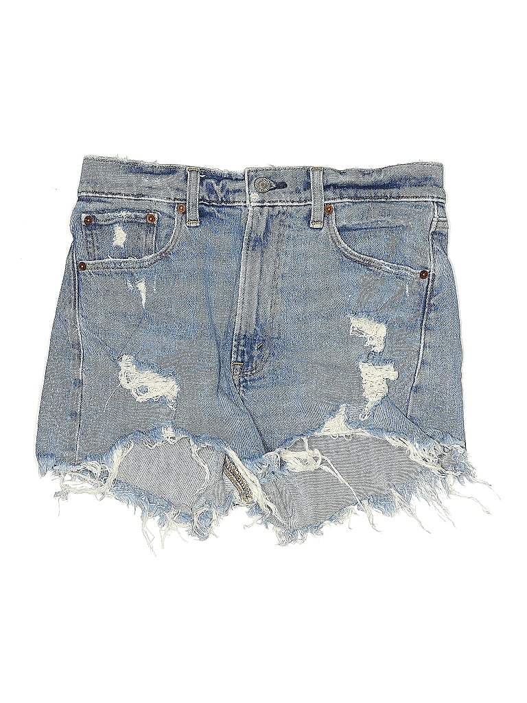 Pre-owned Abercrombie & Fitch Denim Shorts In Blue