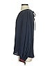 Milly Blue Long Sleeve Silk Top Size 4 - photo 5